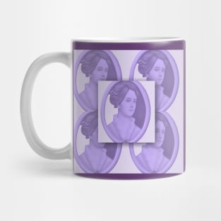 Cameo Overlay Tile Shades of Lavender Mug